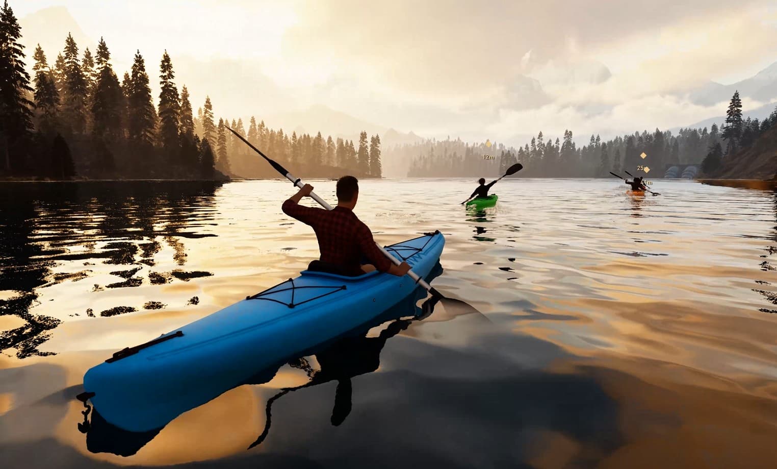 Kayaks — paddle the lakes of the reserve